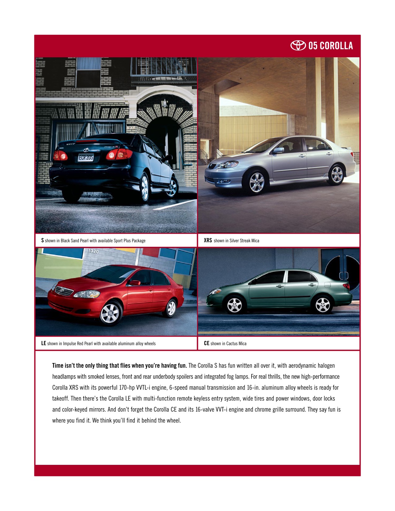 2005 Toyota Corolla Brochure Page 7